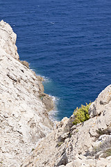 Image showing beautiful riffs rock stone sea ocean in summer