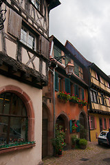 Image showing Old streets in Riquewihr town