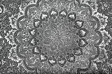 Image showing Vintage Engraved Metal