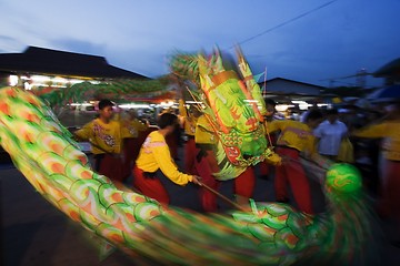 Image showing Dragon dance