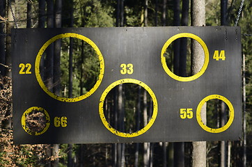 Image showing Board with numbers