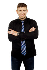 Image showing Portrait of confident handsome businessman