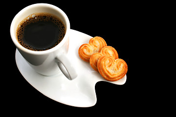 Image showing Coffee on Black