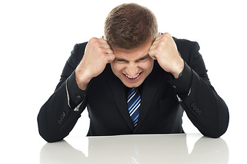 Image showing Frustrated businessman