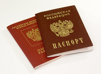 Image showing Two passports