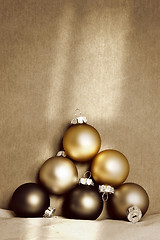 Image showing golden christmas