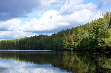 Image showing Landscape with lake