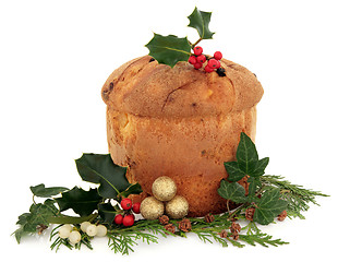 Image showing Panettone Christmas Cake