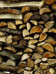 Image showing fire wood pile