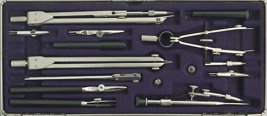 Image showing Case of drawing instruments