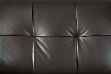 Image showing Leather furniture closeup