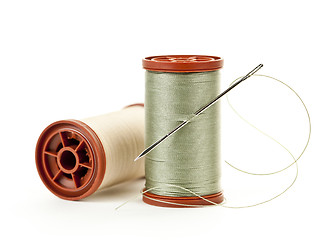 Image showing Spools of thread