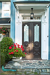 Image showing Front door of house