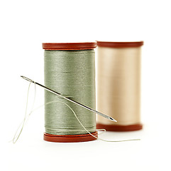 Image showing Spools of thread