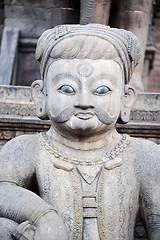 Image showing Ancient buddha sculpture in Nepal