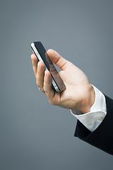 Image showing business man mobile phone