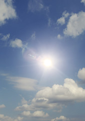 Image showing clouds and sun