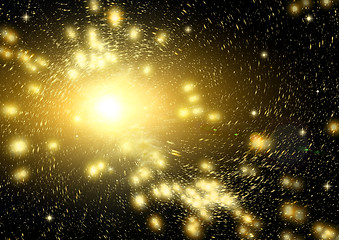 Image showing galaxy in a free space