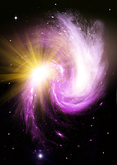 Image showing galaxy in a free space