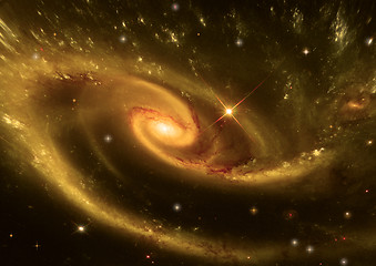 Image showing galaxy in a free space