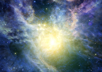 Image showing galaxy in a free space