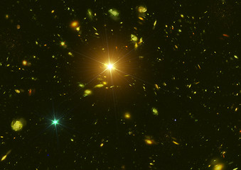 Image showing galaxy in a free space