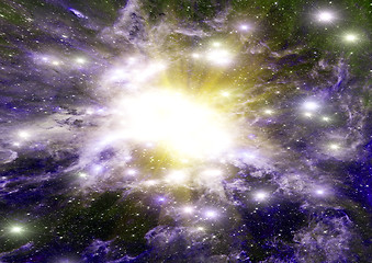 Image showing galaxy in a free space