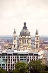Image showing cityscape  Budapest Hungary with St. Stephen's Cathedral 
