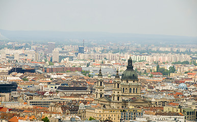 Image showing cityscape  Budapest Hungary with St. Stephen's Cathedral 