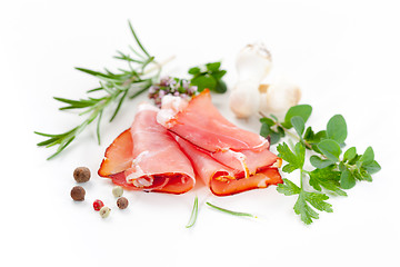 Image showing Traditional prosciutto