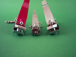 Image showing three nail clippers