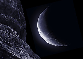 Image showing moon half