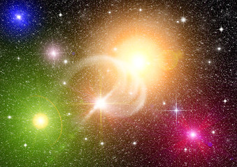 Image showing galaxy in a free space