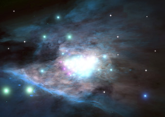 Image showing galaxy in a free space