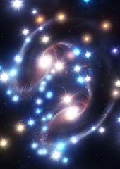 Image showing galaxy in a free space