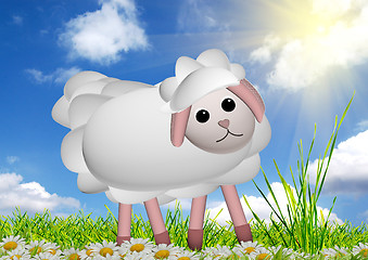 Image showing Cute funny sheep