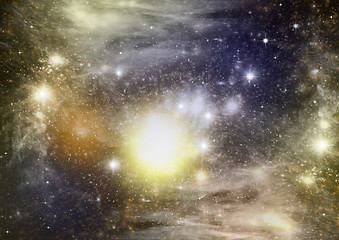 Image showing galaxy in a free space