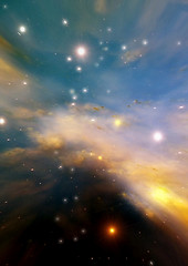 Image showing galaxy in a free space