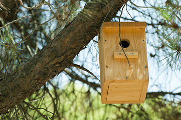 Image showing Wooden house for the birds