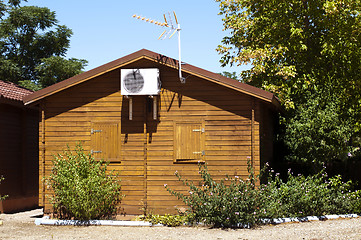 Image showing Wooden bungalow