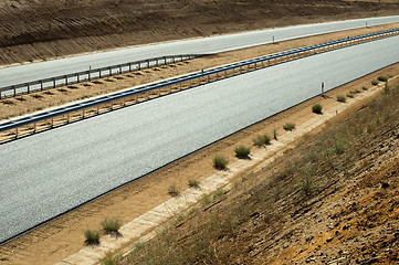 Image showing New asphalt highway road