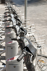 Image showing Parking for bikes