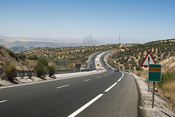 Image showing Highway outside the city