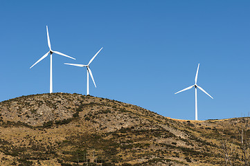 Image showing Wind generators on the top