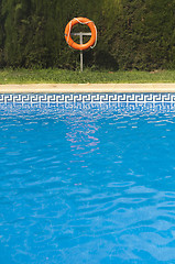 Image showing Buoy and swimming pool