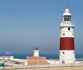 Image showing View of the port light of Gibraltar