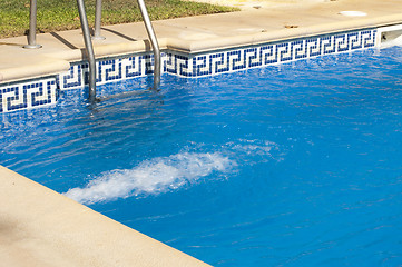 Image showing Swimming pool and pillar