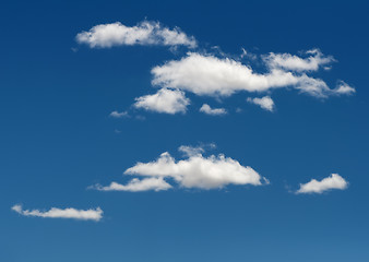 Image showing White clouds on blue sky