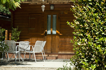 Image showing Wooden bungalow