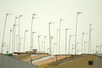 Image showing Houses and antennas